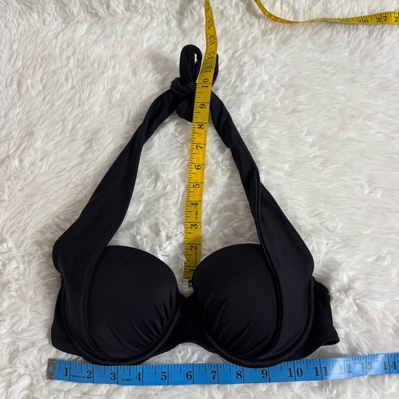 Victoria's Secret Black Bikini Top Size 32C - Picture 3 of 9